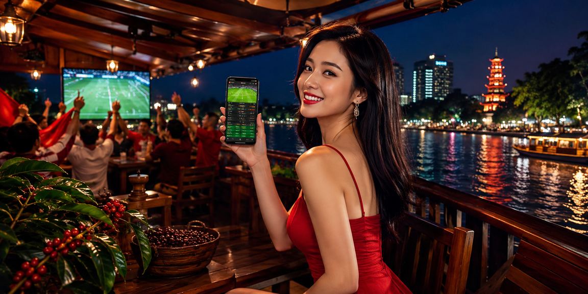 Người dùng tại Hà Nội thực hiện nạp tiền vào tài khoản 923 qua điện thoại trong quán cà phê