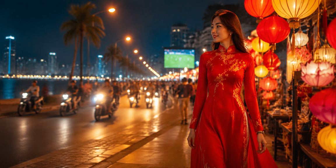 Người dùng tại Nha Trang xem bóng đá và kiểm tra giao dịch thanh toán trực tuyến trên điện thoại